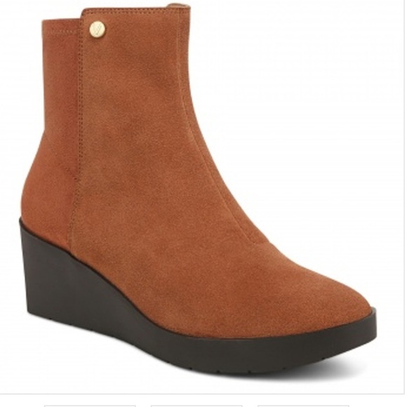 Vionic Skylar Suede Comfort Wedge Boot Size 8.5 W - Picture 1 of 7